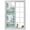 LightBLue, variant on Spring Grey Green Window Privacy Film, Country Oil Painting Cabin Flowers Trees Static Cling UV Sun Blocking Heat Control Window Tint Day and Night, Non-Adhesive One Way Privacy Cover 19.6''x39.3''