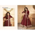 thumbnail image 4 of Indian Salwar Kameez Dress Bollywood Designer Pakistani Slit Anarkali Gown Suits ( Red, L - 42 ), 4 of 5