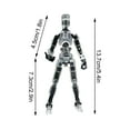thumbnail image 3 of 30% off!T13 Action Figure Set, Titan 13 Robot Action Figure 3D Printed robo 13 Action Figure Articulated, Dummy 13 Lucky 13 Gift for Collectors Desktop Decorations，Black, 3 of 7