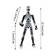 thumbnail image 3 of Doll 13-joint Movable 3D Printed Doll Toy 3rd Generation Dummy Doll DIY Full Body Decompression Artifact, 3 of 5