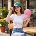 thumbnail image 4 of Women's & Men's 2-Pack Vintage Baseball Caps - Solid Color Unisex Dad Hats for Casual Daily Wear, Soft Cotton Adjustable Sports Caps, 4 of 8