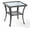 Gray, variant on VIVIJASON Outdoor Wicker Side Table, All-Weather Rattan Patio Side Table Bistro Table with 2-Tier Storage, Tempered Glass Top Square End Table for Indoor, Balcony, Garden, Porch, Deck, Brown