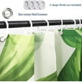 thumbnail image 5 of Tropical Leaves Shower Curtains Green Plant Botanical Bathroom Curtains Bathtub Home Decor Machine Washable Waterproof Fabric with 12 Hooks 72L*72W inch, 5 of 6