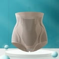 thumbnail image 2 of Arnsht Women's Fashion High-Waisted Abdominal Lifting Buttocks Shaping Abdominal Pants Girdle Waist and Buttocks Body Panties Brown XL, 2 of 5