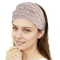 thumbnail image 4 of Unique Bargains 1 Pc Headband Breathable Lace Wide Hairband for Women Pink, 4 of 5