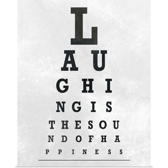 Great BIG Canvas | Rolled SD Graphics Studio Poster Print entitled Eye Chart Typography II