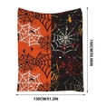 thumbnail image 3 of AZXY Halloween Blanket Spider Web Print Soft Halloween Blankets and Throws 51×59 Inches, Oversized Throw Halloween Decor, Halloween Decorations for Sofa Bed Indoor Daily Use, 3 of 9