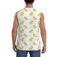 thumbnail image 4 of Fotbe Men's Yellow Rubber Duck Print Men's Sleeveless Muscle Tank Tops Casual T-Shirts for Gym Workout Beach-Large, 4 of 8