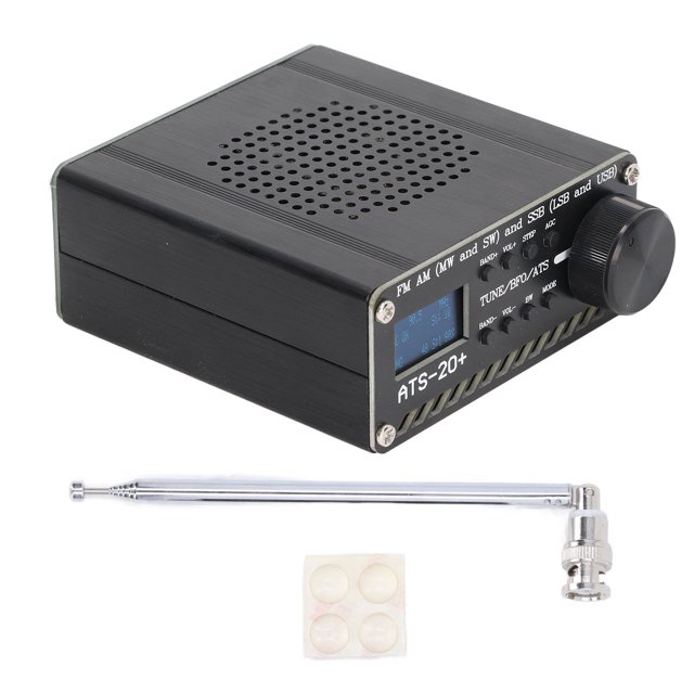 Receptor de radio de banda completa, interfaz SMA portátil con pantalla inalámbrica de 0,96 pulgadas para FM AM