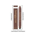 thumbnail image 3 of 2 in 1 Eyeshadow and Eyeliner Pen, Waterproof Cream Eyeshadow Stick, Shimmer Eye Shadow Pencil, High Pigmented Eyeshadow, Highlighter Eye Liner, Multi-Dimensional eyes Look (Bronze), 3 of 7