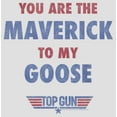 thumbnail image 2 of Women's Top Gun You Are the Maverick to My Goose  Racerback Tank Top White Heather 2X Large, 2 of 4