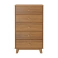 thumbnail image 4 of Plank+Beam Classic 5-Drawer Dresser, Pecan, 4 of 8