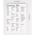 thumbnail image 3 of Inkdotpot Magnetic Grocery List Notepad Grocery Shopping List Blank, Portable Size 6 x 9 inches - 54 Page Weekly Grocery Shopping Planner, 3 of 6
