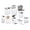 Multicolor, variant on ProKeeper Baker's Airtight Kitchen Storage Canister Container Set for Flour, Sugar & More, Keeps Ingredients , with Accessories (White, 6- Piece)
