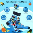 thumbnail image 2 of Funny Pickleball Socks for Men Women Dad Teen Boys- I'd Rather Be Playing Pickleball Accessories Novelty Silly Crazy Socks- Birthday Valentines Fathers Christmas Gifts Ideas Stocking Stuffer, 2 of 7