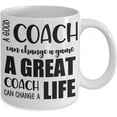 thumbnail image 2 of Coach Mug for Men or Women A Good Coach Can Change a Game Thank You Appreciation 11 or 15 oz. White Ceramic Coffee Cup for Swim Soccer Basketball, 2 of 7