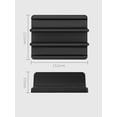 thumbnail image 2 of Dual-Slot Design Aluminum Desktop Holder, Vertical Laptop Stand With Adjustable Size For Up To 17.3 Inch, Ergonomic Design, Durable And Stable, Space Saver, Black, 2 of 6