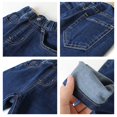 thumbnail image 6 of TIREOW Toddler Baby Boys Washed Denim Pants Little Boys Straight Leg Denim Trousers Trendy Versatile Elastic Waist Jeans Streetwear, 6 of 7