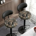 thumbnail image 3 of Renewold Wolf Camo Hunting Forest Bar Stool Covers Round, 2 Pack High Stretch Circle Stool Cushion 14-16 Inch Round Stool Slipcovers for Bathroom Office, 3 of 6