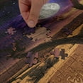 thumbnail image 5 of Ambesonne Moon Jigsaw Puzzle, Desert Night Nebula Stars, Heirloom-Quality Fun Activity for Family Durable Cardboard, 1000 pcs, Caramel Purple, 5 of 6