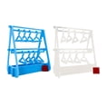 thumbnail image 1 of GUOOL Earring Holder, Hanger Stand, Unique Earring Cabinet, Acrylic Earring Display Clear and Blue, 1 of 8