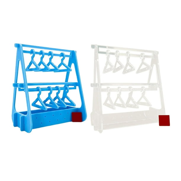 Soporte para Estante de Pendientes, Soporte para Perchas, Armario único para Pendientes, Soporte de Exhibición de Pendientes Acrílicos, Organizador de claro y azul Gloria Soporte para pendientes