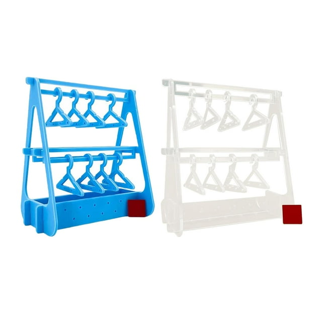 GUOOL Earring Holder, Hanger Stand, Unique Earring Cabinet, Acrylic Earring Display Clear and Blue