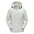 thumbnail image 1 of DPTALR Coupe-Vent Mince pour Homme Ajusté avec Fermeture Éclair et Poche, Protection Solaire, Manteau de Plein Air, Veste de Recharge, 1 of 3