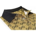 thumbnail image 3 of Men Sports Shirt DE-NIKO Short Sleeves Soft Modal Fashion Polo Shirt G1121 Gold, 3 of 10
