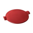 thumbnail image 1 of Emile Henry 14.5 Inch Round Ceramic Oven and Grill Pizza Stone, Burgundy, 1 of 7