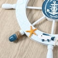 thumbnail image 4 of Bateau en Bois Nautique Volant de Bateau Filet de Pêche Coquillage Décoration Murale Maison (Oiseau de Mer), 4 of 5
