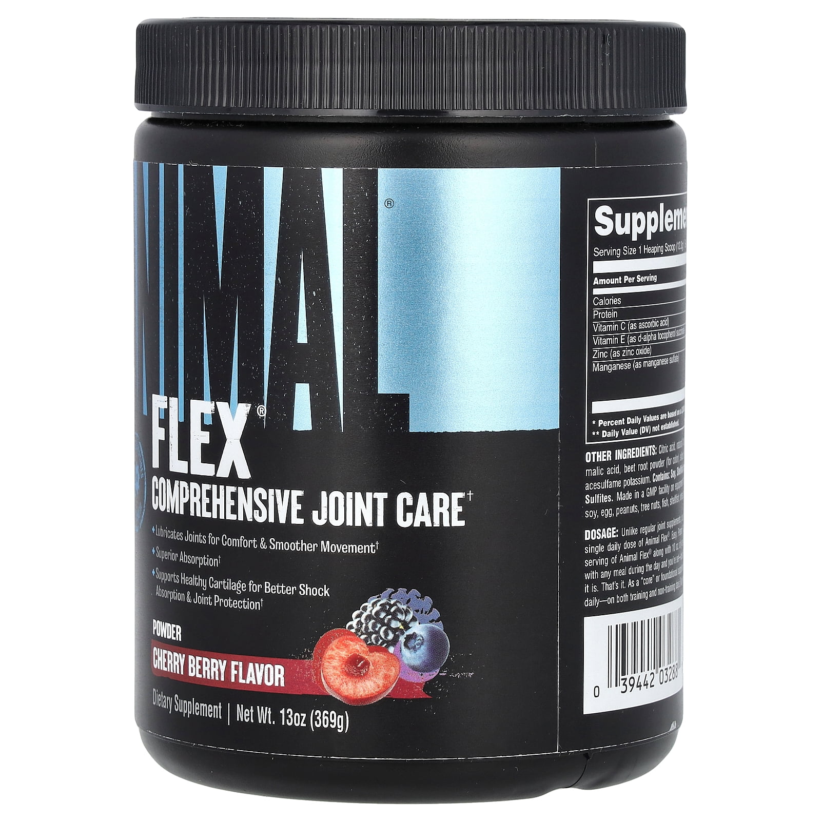 Universal Nutrition Animal Flex Powder Dietary Supplement - Cherry Berry - 369g