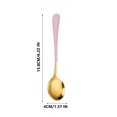 thumbnail image 3 of Stainless Steel Spoon Long Handle Round Head Soup Dessert Spoon Kitchen Utensil Eating Utensil Tableware Serving Spoon Home Use Dishwasher Safe Polished Finish, 3 of 5