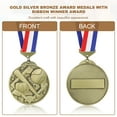 thumbnail image 4 of Uxcell Baseball Games Cap Award Medals with Ribbons, Winner Medals Prizes for Competitions Sports Party Gold, 4 of 7