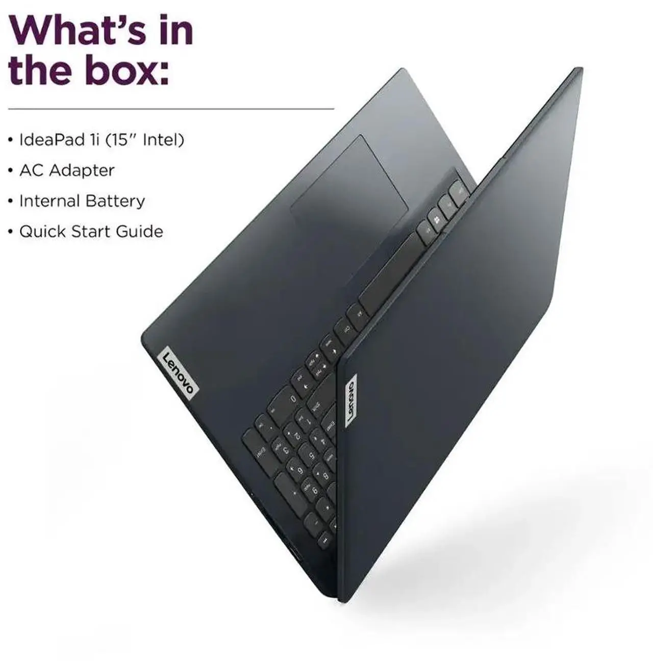 Lenovo Ideapad 1i 15.6" Full HD Touchscreen Laptop |Intel Core i5-1334U|Intel Iris Xe Graphics|WIFI|Blue|Copilot| 16GB RAM | 512GB SSD |Windows 11 Home |Bundle with Mouse Pad