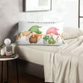 thumbnail image 6 of Sikiie Cactus Gnome Print Plush Pillow Cover, Wrinkle-proof and Stain-resistant Pillow Protector without Pillow Core, Home Decoration-16"x24", 6 of 6