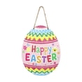 thumbnail image 1 of RYRDWP Clearance Easter Egg Hanging Decoration – ‘Happy Easter’ Sign with Colorful Patterns – Door Frame & Home Decor Accent, 1 of 4