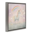 thumbnail image 2 of Stupell Industries Eclectic Mystical Unicorn Dreams in Pastel Gray Floating Frame Canvas Art, 18 x 18, by Lazar Studio, 2 of 8