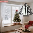 thumbnail image 3 of Stylized Metal Hanging Christmas Tree Wind Spinner - Abstract Design with Concentric Circles Suit Jacket Lines and Elegant Accents, 3 of 7