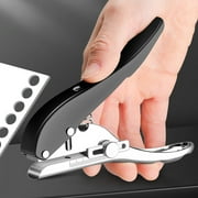Matoen Single Hole Puncher, Circle Paper Punches Handheld Hole Paper Punch Puncher with 8 Sheet Capacity Office Perforating Machines for Craft Paper Tags Clothing Ticket