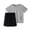Grey, variant on Boys Athletic Shorts Set Reflective Quick Dry Athletic Outfit Mesh Short Sleeve Shirt Shorts Play Active Boy Clothes Set Summer Kids Outfit 5-14 Years
