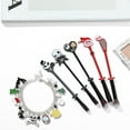 thumbnail image 3 of Nightmare Before Christmas Makeup Brushes - 5pcs Corpse Bride Anime Make Up Brush Set Silver Drawstring Bag Included, 3 of 3