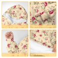 thumbnail image 6 of Wearable Lamb Fleece Blanket Hoodie,Pioneer Flower Floral Print Pattern Oversized Sherpa Blanket Hoodie with Super Pockets,Super Warm Fuzzy Pullover for Women & Men, 6 of 6