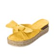 thumbnail image 2 of asdoklhq Womens Slide Slippers,Women Bow Tie Open Toe Slippers Shoes Comfy Sandals Casual Comfortable Beach Sandals, 2 of 4