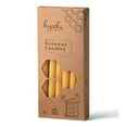 thumbnail image 3 of Hyoola, 9 Inch x 5/8 Handmade All Natural Beeswax Taper Candles - Yellow Unscented (12 Pack), 3 of 6