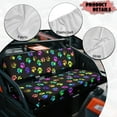 thumbnail image 6 of Uorisanigo UTV Seat Cover Anti-Slip Universal Colorful Paw Print UTV Front Bench Seat Cover Fit for Kawasaki Mule 4010 4x4 Diesel 2009-2013 Mule Padded Protector for All Seasons Protection, 6 of 7