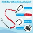 thumbnail image 3 of Retractable Tool Lanyard with Single Aluminum Buckle and Adjustable Loop End, Safety Fall Protection Tools Leash Red 3.6ft, 3 of 6