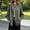 Green, variant on Mandarin Collar Women's Everyday Workwear Fashion Tops Solid Frog Buttons Blouson Elastic Cuffs Long Sleeve Vacation Blouses Relaxed Fit M