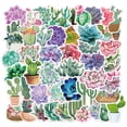 thumbnail image 2 of 50 pegatinas con forma de suculento y cactus para álbumes de recortes, diarios, etc., 2 of 2