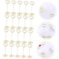thumbnail image 4 of 40 Pcs Coeur Tag Titulaire de Carte de Table Mariage Cadre Cadre Métal Carte de Visite Titulaire Cartes Table Image Stands Table Signe Stand Support Photo Partie Fournitures Recette, 4 of 5